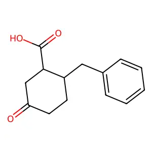 2-苄基-5-氧代环己烷-1-甲酸 structure