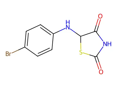 5-(4-Bromoanilino)-1,3-thiazolidine-2,4-dione structure