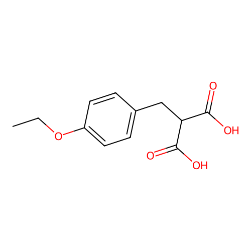 2-[(4-Ethoxyphenyl)methyl]propanedioic acid structure