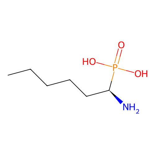 (1R)-(-)-(1-Aminohexyl)phosphonic acid structure