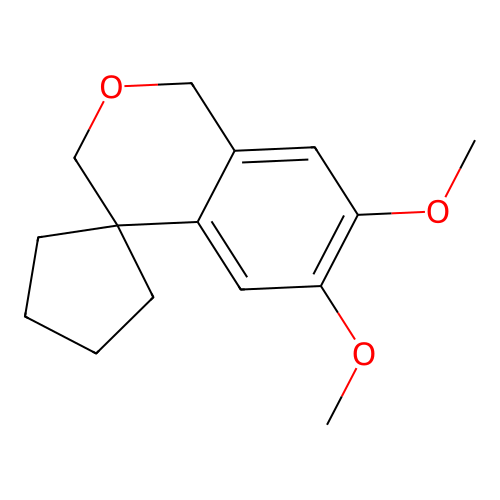 6',7'-Dimethoxyspiro[cyclopentane-1,4'-isochroman] structure