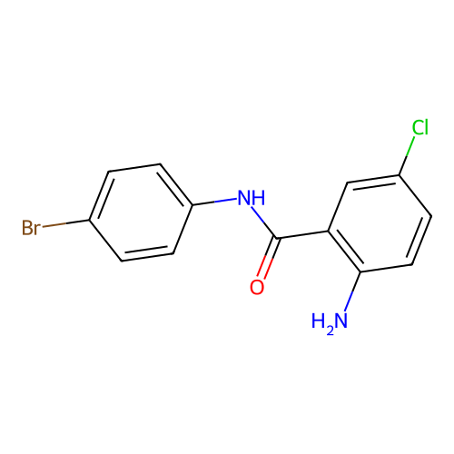 2-amino-N-(4-bromophenyl)-5-chlorobenzamide structure