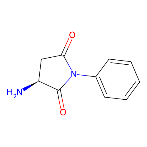 (3S)-3-amino-1-phenylpyrrolidine-2,5-dione structure
