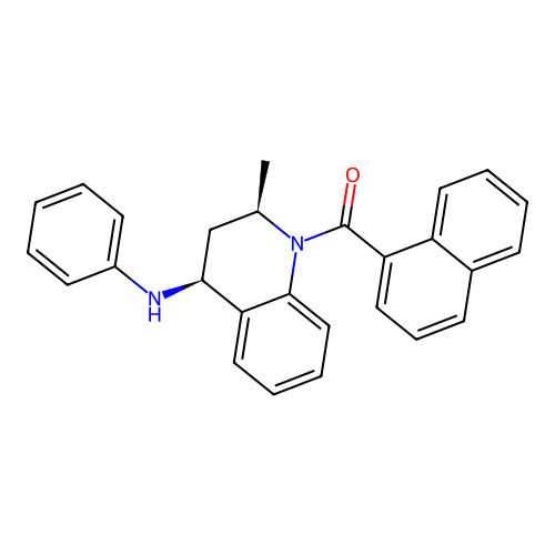 [(2R,4S)-4-anilino-2-methyl-3,4-dihydro-2H-quinolin-1-yl]-naphthalen-1-ylmethanone structure