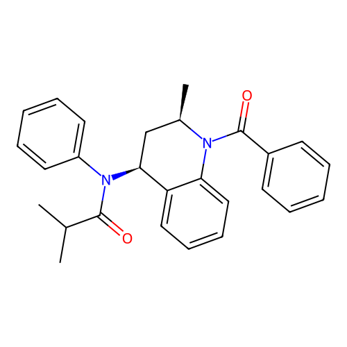N-((2R,4S)-1-benzoyl-2-methyl-1,2,3,4-tetrahydroquinolin-4-yl)-N-phenylisobutyramide structure