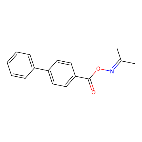 (Propan-2-ylideneamino) 4-phenylbenzoate structure