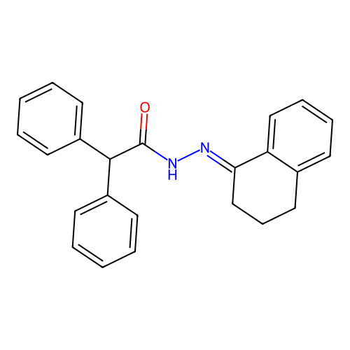 N'-(3,4-dihydro-1(2H)-naphthalenylidene)-2,2-diphenylacetohydrazide structure