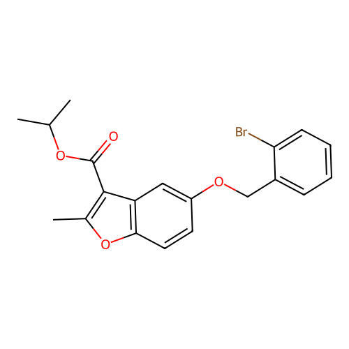 Methylethyl 5-[(2-bromophenyl)methoxy]-2-methylbenzo[b]furan-3-carboxylate structure