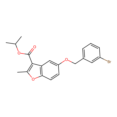 Methylethyl 5-[(3-bromophenyl)methoxy]-2-methylbenzo[b]furan-3-carboxylate structure