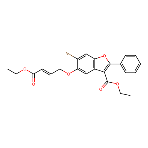 C23H21BrO6 structure