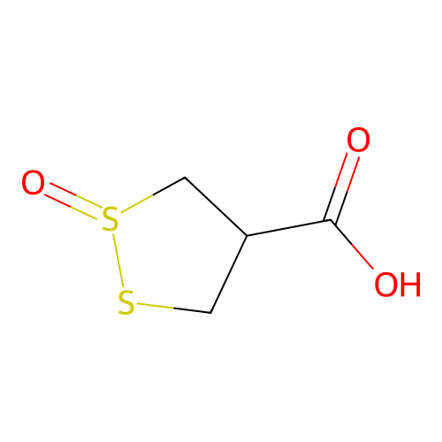 1,2-Dithiolane-4-carboxylic acid, 1-oxide structure