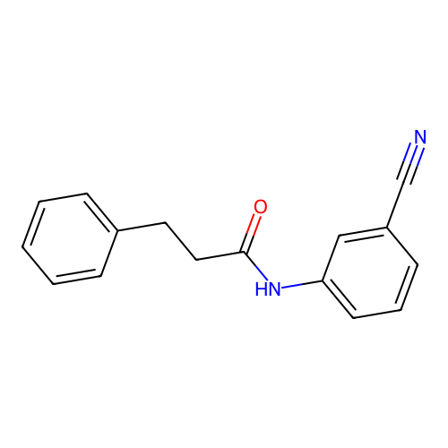 N-(3-氰基苯基)-3-苯基丙酰胺 structure
