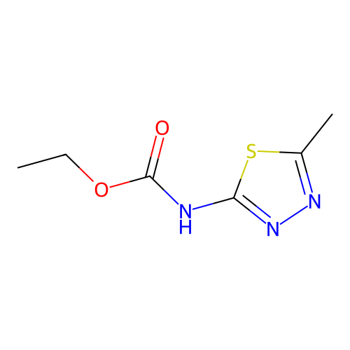 ethyl N-(5-methyl-1,3,4-thiadiazol-2-yl)carbamate structure