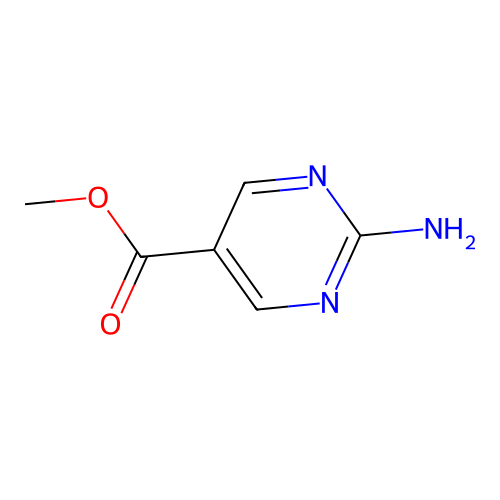 Methyl 2-aminopyrimidine-5-carboxylate structure