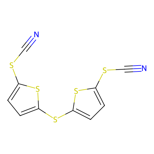Bis(5-thiocyanatothiophen-2-yl)sulfane structure