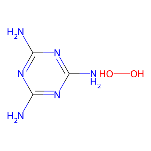 Melamine hydroperoxide structure