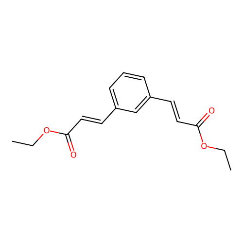3-[3-(2-Ethoxycarbonylvinyl)phenyl]-acrylic Acid Ethyl Ester structure