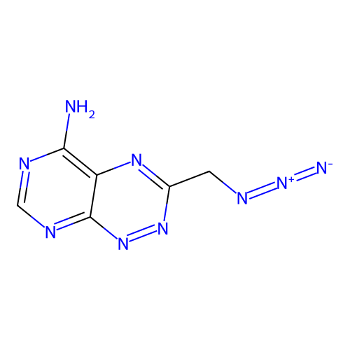 3-(Azidomethyl)pyrimido[5,4-e][1,2,4]triazin-5-amine structure