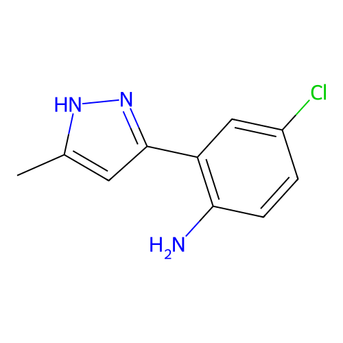 5-(2-Amino-5-chlorophenyl)-3-methylpyrazole structure