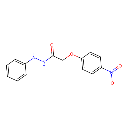 2-(4-nitrophenoxy)-N'-phenylacetohydrazide structure