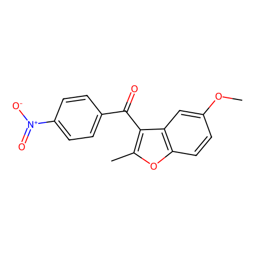 (5-Methoxy-2-methyl-1-benzofuran-3-yl)(4-nitrophenyl)methanone structure