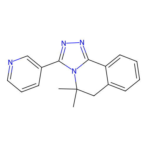 5,5-Dimethyl-3-pyridin-3-yl-5,6-dihydro-[1,2,4]triazolo[3,4-a]isoquinoline structure
