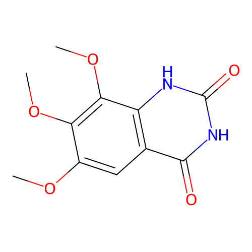 6,7,8-trimethoxyquinazoline-2,4(1H,3H)-dione structure