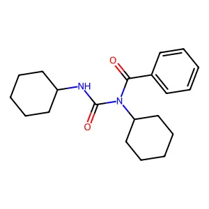 N-Benzoyl-N,N'-dicyclohexylurea structure