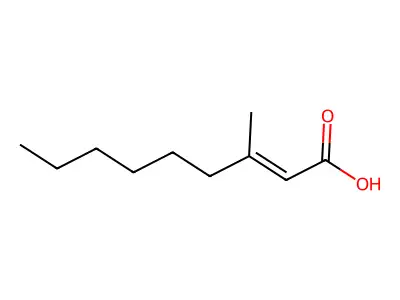 3-Methyl-2-nonenoic acid structure
