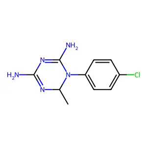 1-(4-Chlorophenyl)-6-methyl-1,6-dihydro-1,3,5-triazine-2,4-diamine structure