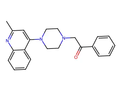 2-[4-(2-Methylquinolin-4-yl)piperazin-1-yl]-1-phenylethan-1-one structure