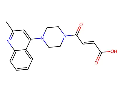 4-[4-(2-Methylquinolin-4-yl)piperazin-1-yl]-4-oxobut-2-enoic acid structure