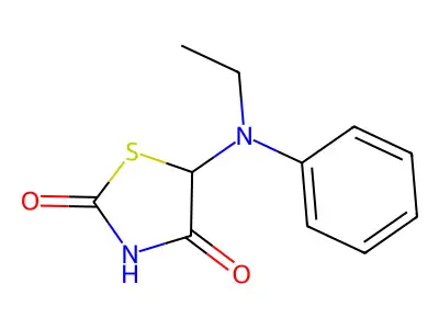 5-(Ethylanilino)-1,3-thiazolidine-2,4-dione structure
