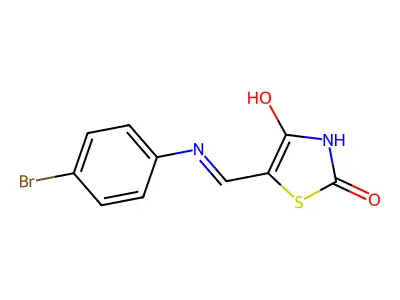 5-((4-Bromoanilino)methylene)-1,3-thiazolidine-2,4-dione structure