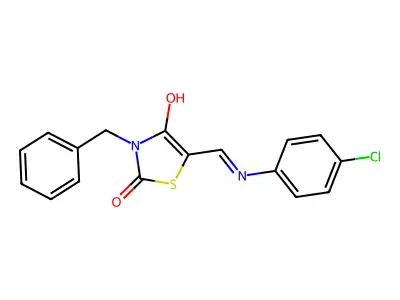 3-Benzyl-5-((4-chloroanilino)methylene)-1,3-thiazolidine-2,4-dione structure