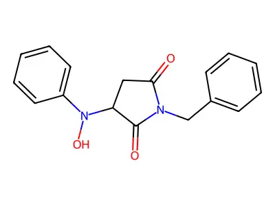 1-Benzyl-3-(hydroxyanilino)-2,5-pyrrolidinedione structure