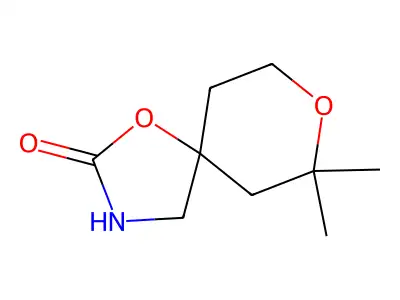 7,7-Dimethyl-1,8-dioxa-3-azaspiro[4.5]decan-2-one structure