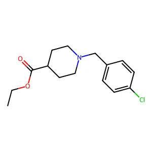Ethyl 1-(4-chlorobenzyl)piperidine-4-carboxylate structure