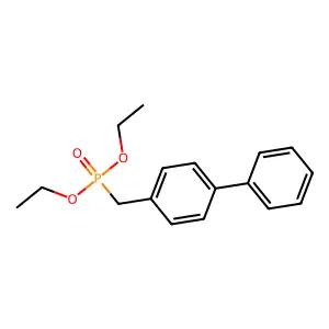 Diethyl (4-biphenylylmethyl)phosphonate structure