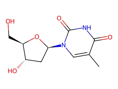 Thymidine-alpha-14C structure