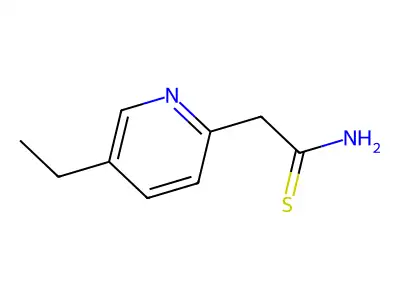 2-Pyridineacetamide, 5-ethylthio- structure
