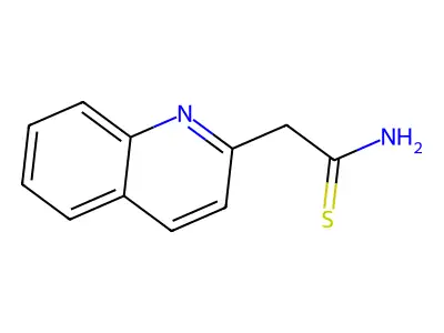 2-Quinolineacetamide, thio- structure