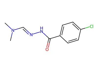 4-chloro-N'-[(dimethylamino)methylidene]benzohydrazide structure