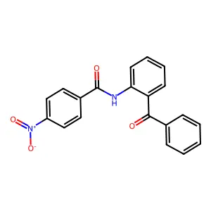 N-(2-benzoylphenyl)-4-nitrobenzamide structure