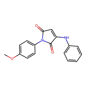 1-(4-methoxyphenyl)-3-(phenylamino)-1H-pyrrole-2,5-dione structure
