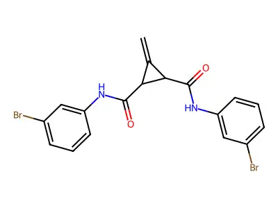 N1,N2-Bis(3-bromophenyl)-3-methylene-1,2-cyclopropanedicarboxamide structure