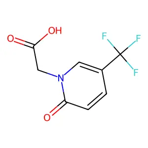 2-(2-Oxo-5-(trifluoromethyl)-1,2-dihydropyridin-1-yl)acetic acid structure