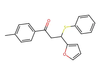 3-(Furan-2-yl)-1-(4-methylphenyl)-3-(phenylsulfanyl)propan-1-one structure