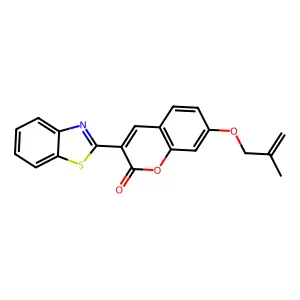 3-(1,3-Benzothiazol-2-yl)-7-(2-methylprop-2-enoxy)chromen-2-one structure