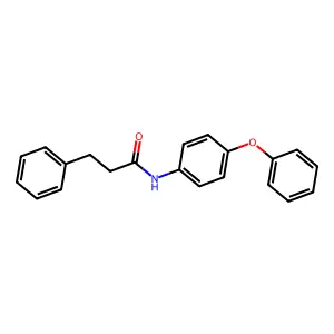 N-(4-phenoxyphenyl)-3-phenylpropanamide structure